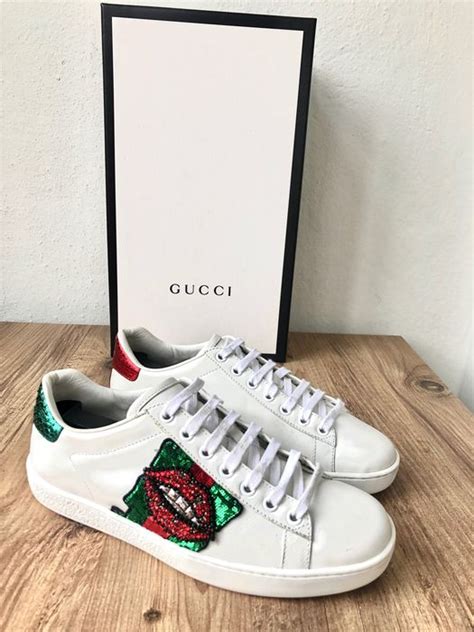 gucci ace lips swarovski sneaker|gucci women's sneakers.